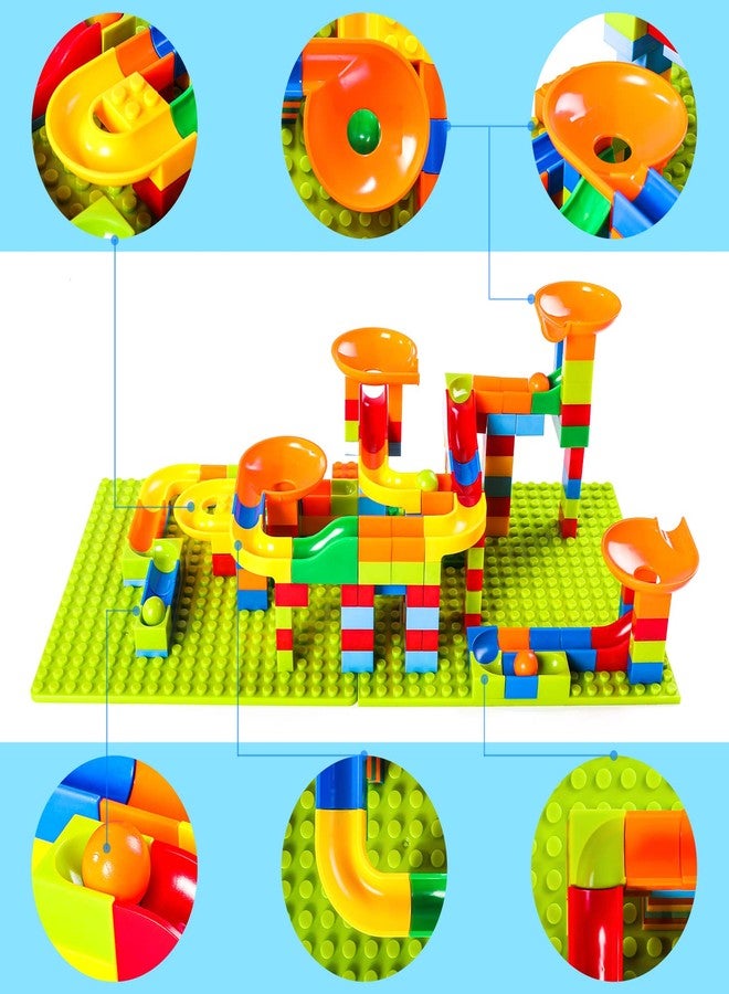 FANELEQU 168 Pcs Mini Marble Run Building Blocks Classic Blocks STEM Toy Bricks Set Kids, Assemble Different Building Block Models for 3+ Boys Girls Toddlers - Image 3